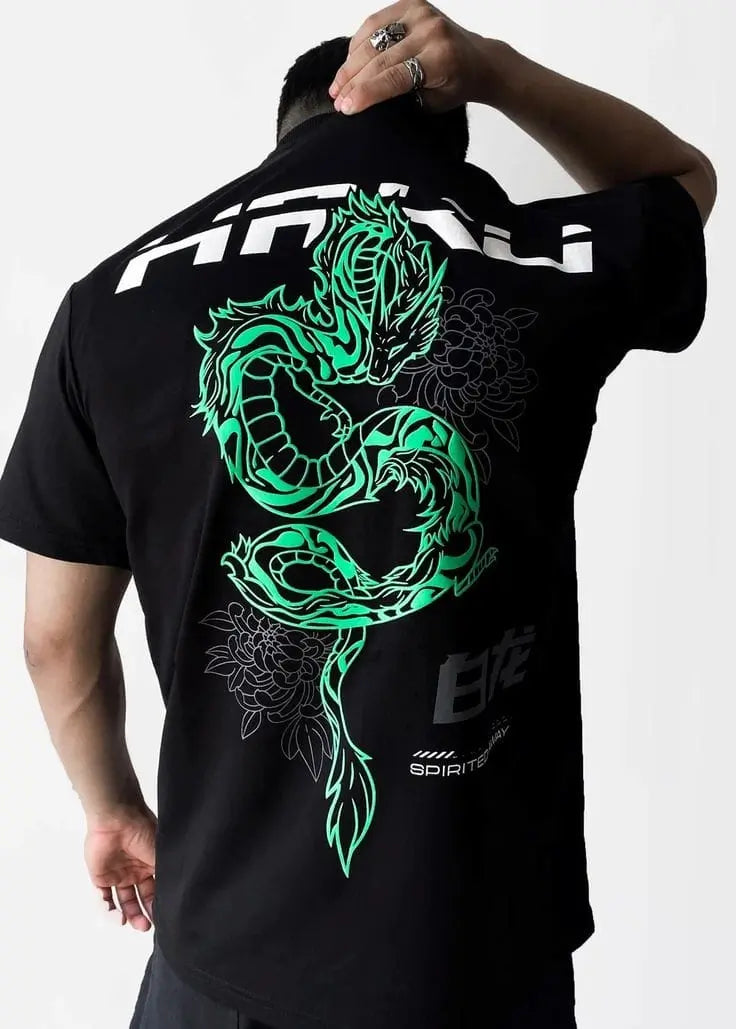  HAKUOH UNIVERSITY Tシャツ LL HAKU / SPIRITED AWAY / OVERSIZED T-SHIRT – uhfashion.store