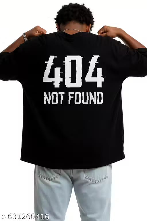 Men's Oversized Tee 404 Printed