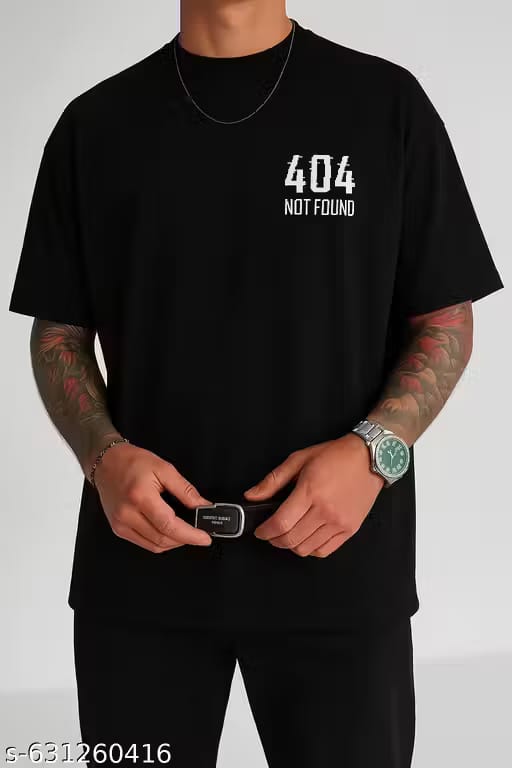 Men's Oversized Tee 404 Printed