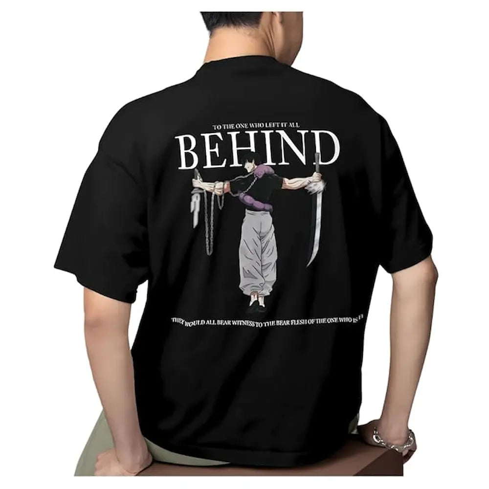 Toji Fushiguro Anime Printed Black T Shirt For Men