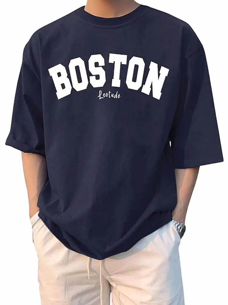 Man Cotton Blend Oversized T Shirt