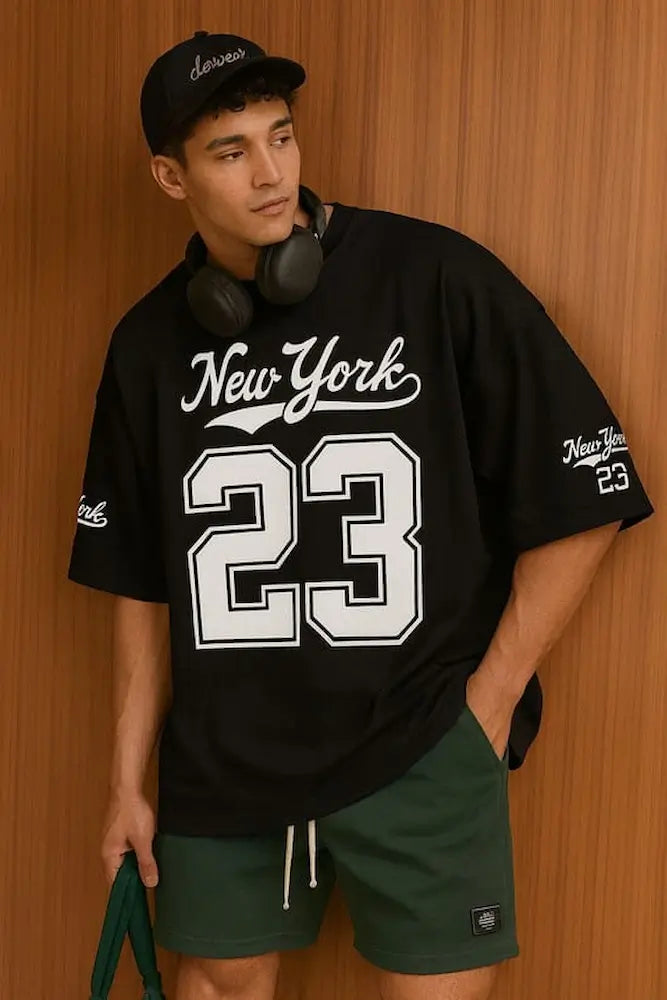 Men Printed Round Neck Cotton Blend White T-Shirt