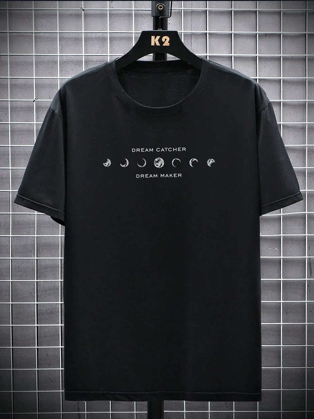 Drop-Shoulder Typographic Back and Chest Print Oversized Fit T-shirts