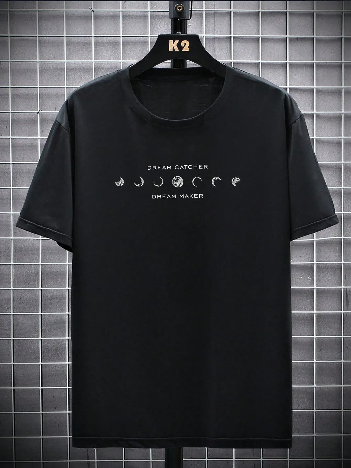 Drop-Shoulder Typographic Back and Chest Print Oversized Fit T-shirts