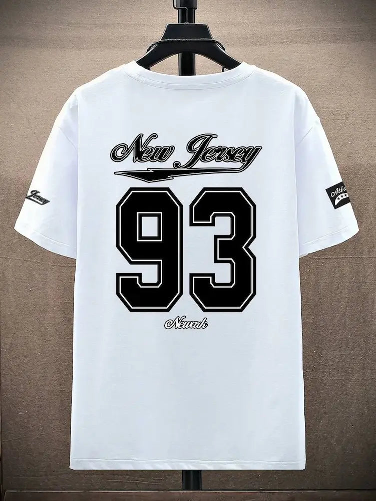 Men Printed Round Neck Cotton Blend Black T-Shirt