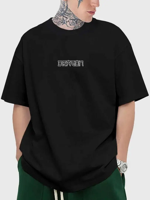 Guys Dragon Print Tee