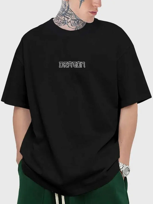 Guys Dragon Print Tee