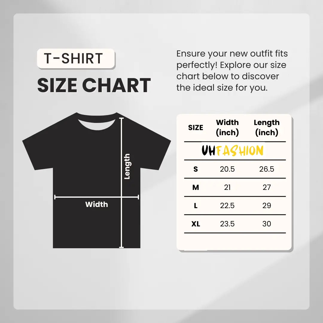 Chillin' Vibes Oversized T-Shirt Size Chart